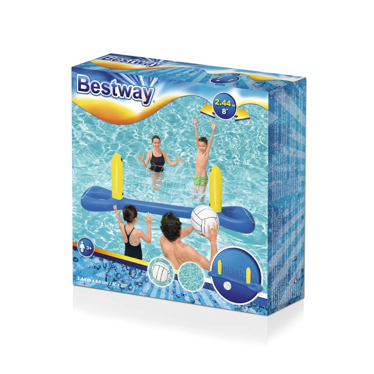 Bestway Opblaasbaar Volleybalspel Blauw 244cm - Azzura Pool