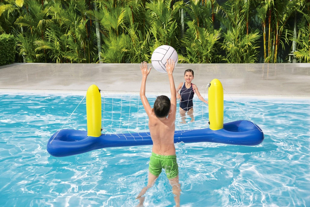 Bestway Opblaasbaar Volleybalspel Blauw 244cm - Azzura Pool