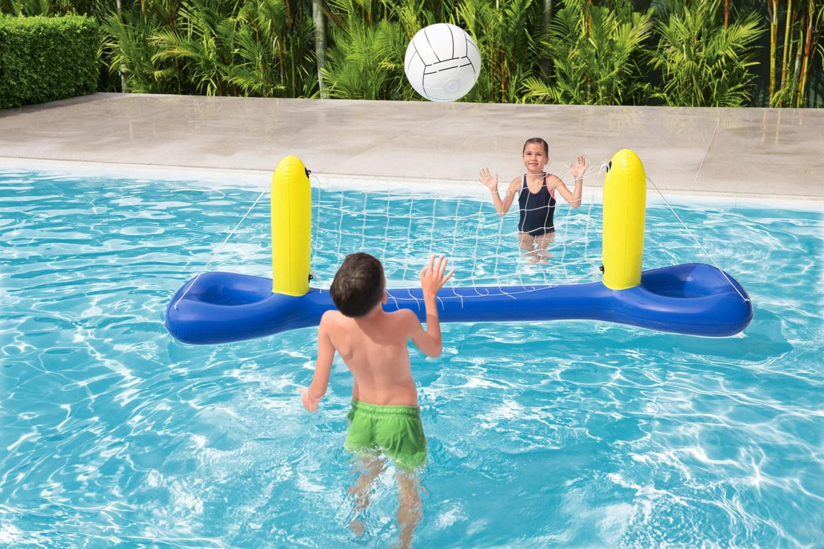 Bestway Opblaasbaar Volleybalspel Blauw 244cm - Azzura Pool