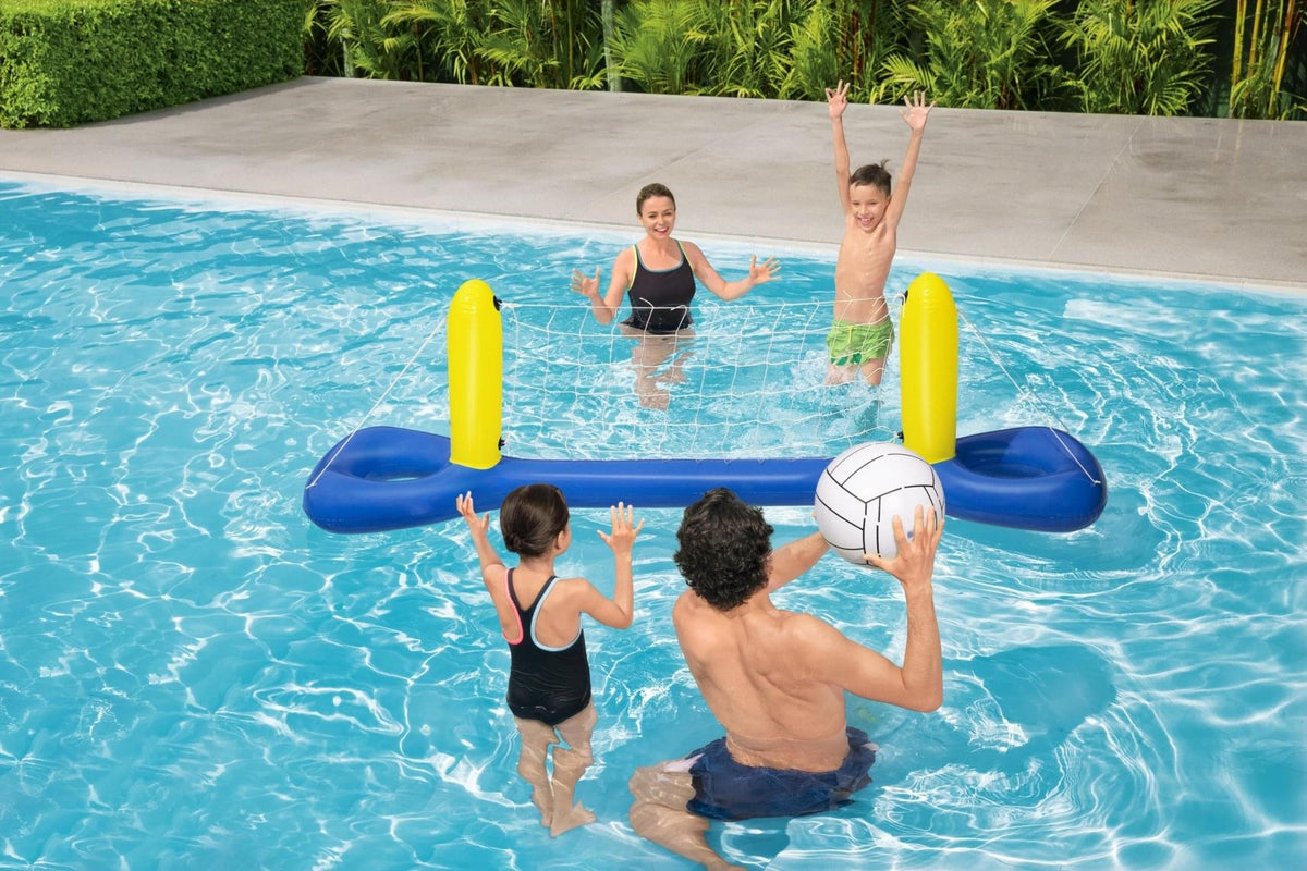 Bestway Opblaasbaar Volleybalspel Blauw 244cm - Azzura Pool
