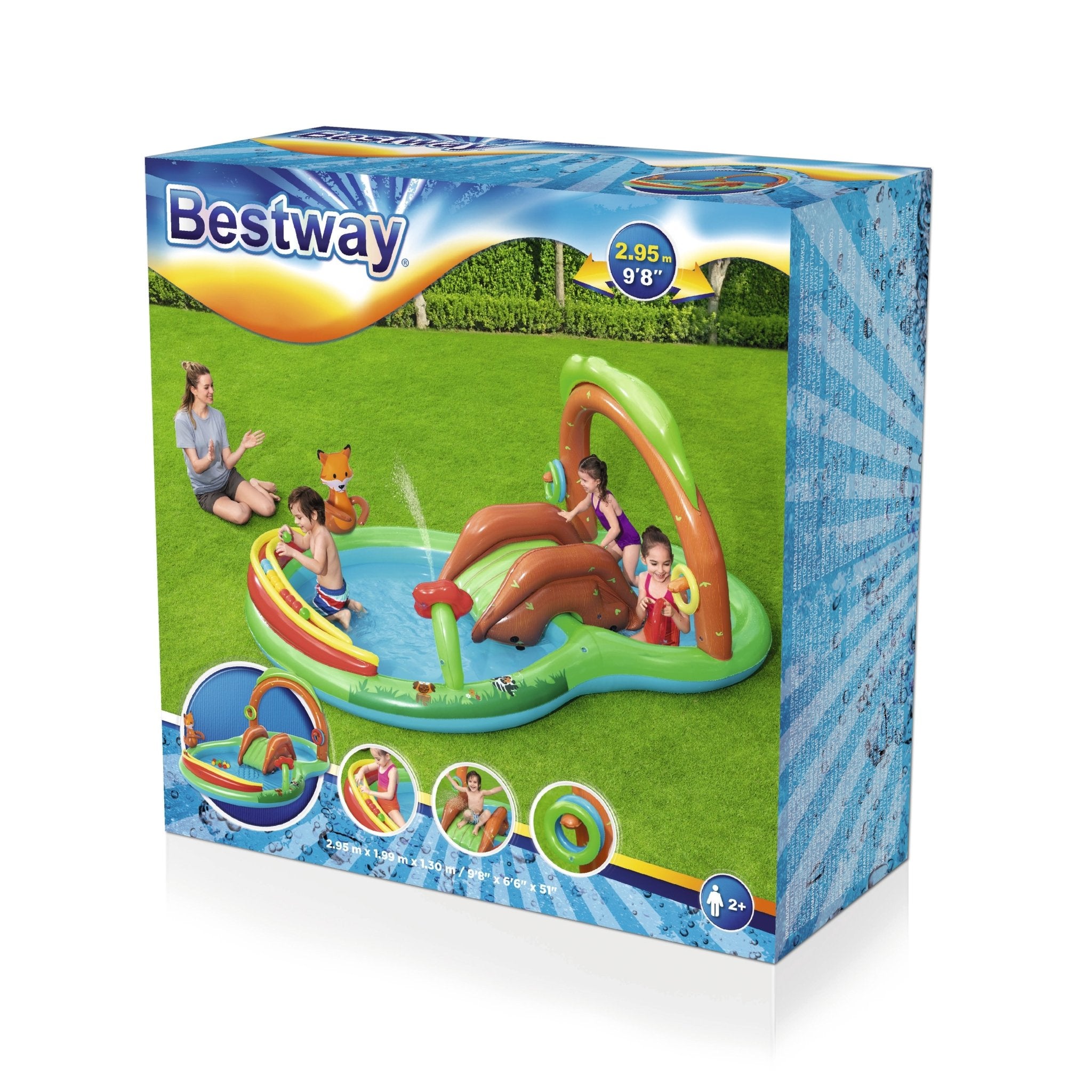 Bestway Opblaasbaar Zwembad: Friendly Woods Playcenter - Azzura Pool
