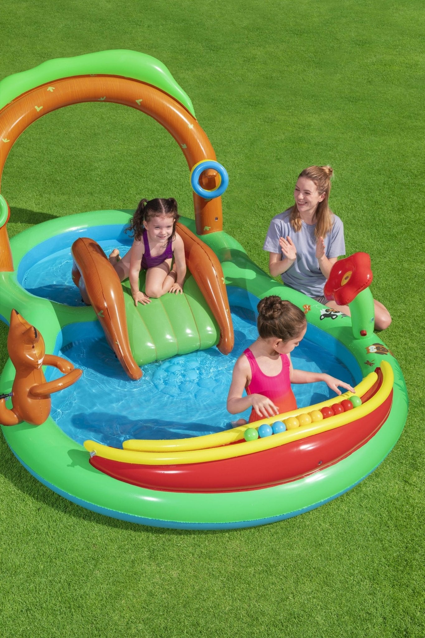 Bestway Opblaasbaar Zwembad: Friendly Woods Playcenter - Azzura Pool