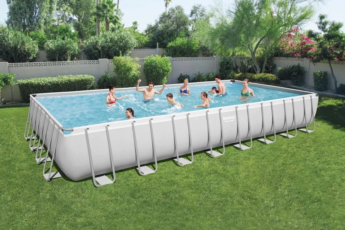 Bestway power steel rectangular 956cm x 488cm x 132cm - Azzura Pool