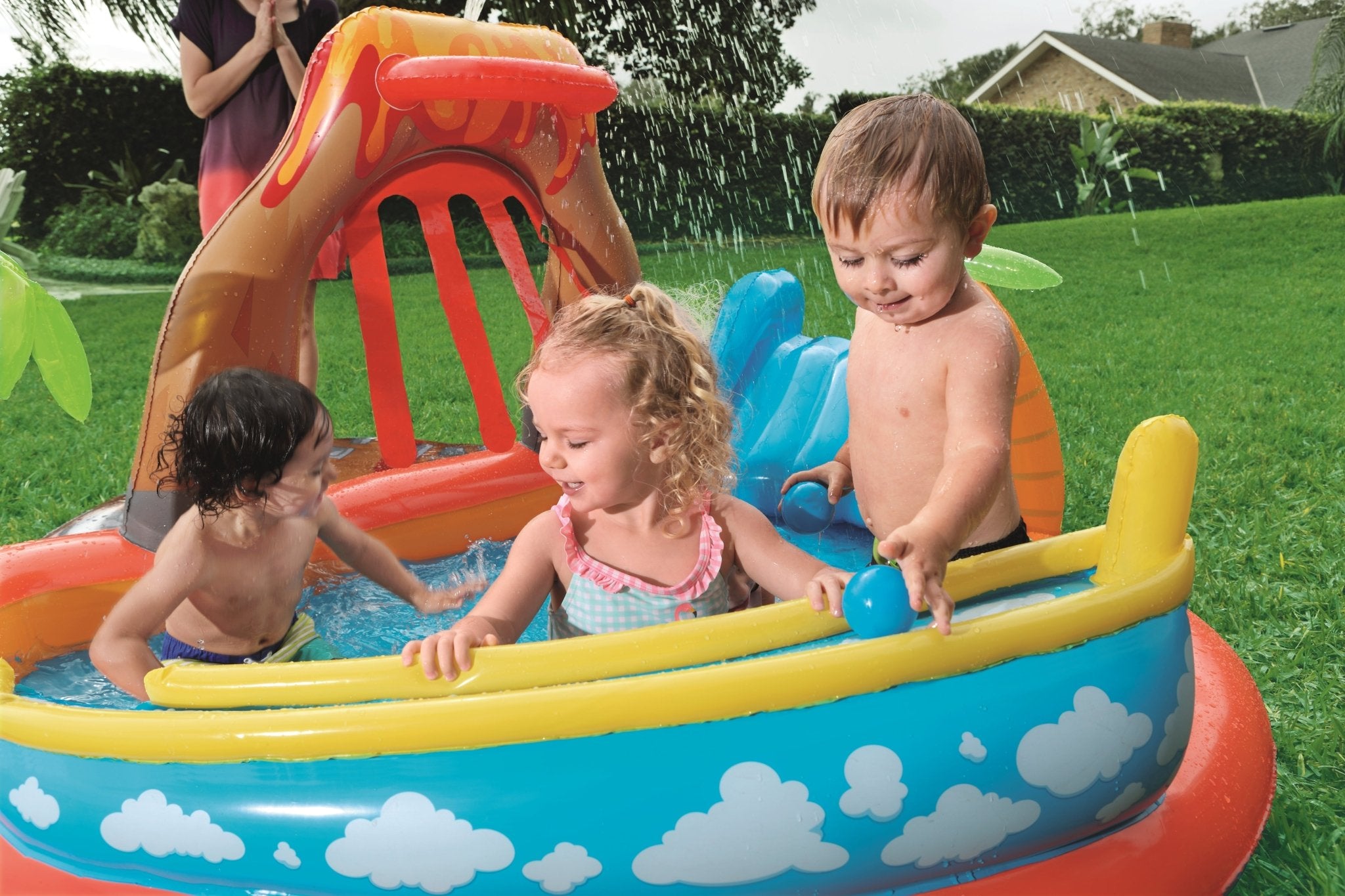 Bestway Speelzwembad Tropisch Eiland 265cm x 265cm x 104cm - Azzura Pool
