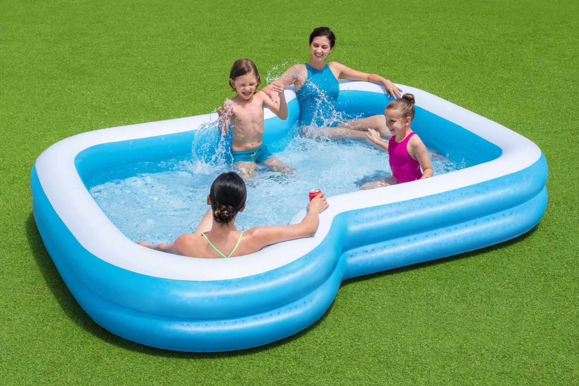 Bestway sunsational zwembad familiebad 305cm x 274cm x 46cm - Azzura Pool