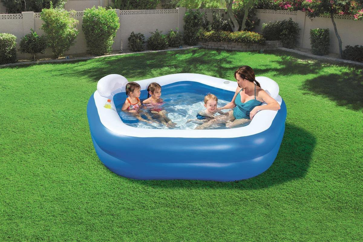 Bestway vijfhoekig familiezwembad 213cm x 207cm x 69cm - Azzura Pool