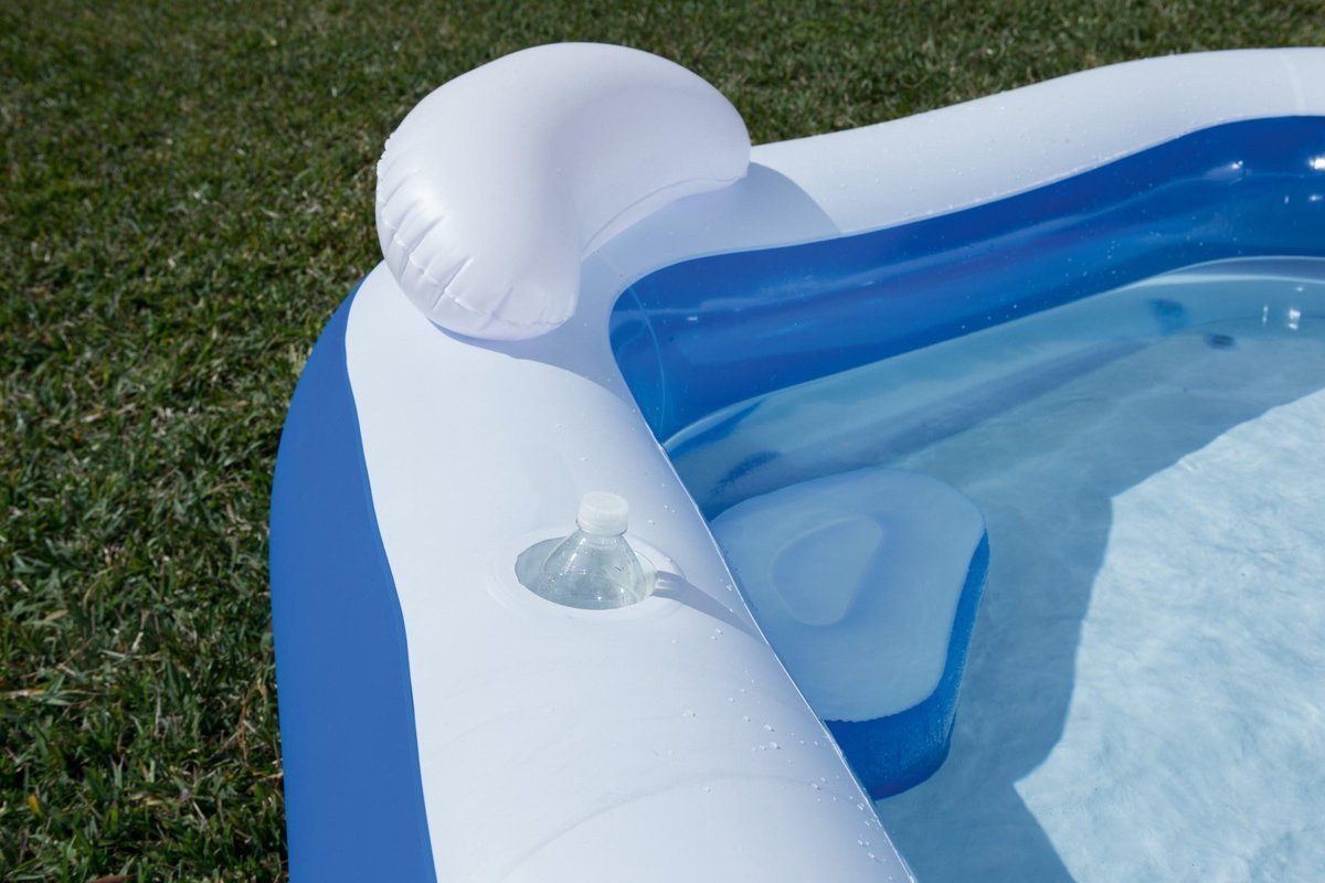 Bestway vijfhoekig familiezwembad 213cm x 207cm x 69cm - Azzura Pool