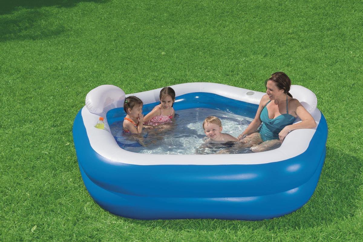 Bestway vijfhoekig familiezwembad 213cm x 207cm x 69cm - Azzura Pool