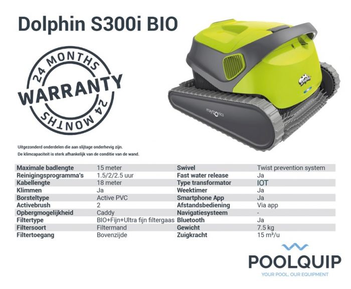 Dolphin Family S300i Bio zwemvijver zwembadrobot - Azzura Pool