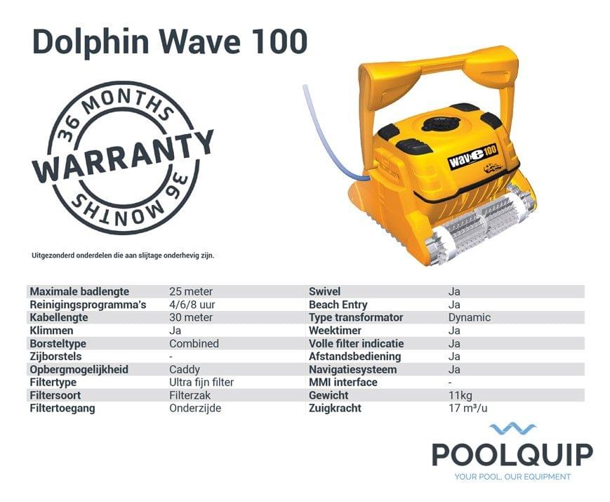 Dolphin Wave 100 zwembadrobot - Azzura Pool