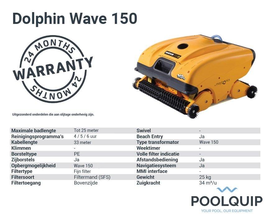 Dolphin Wave 150 zwembadrobot - Azzura Pool