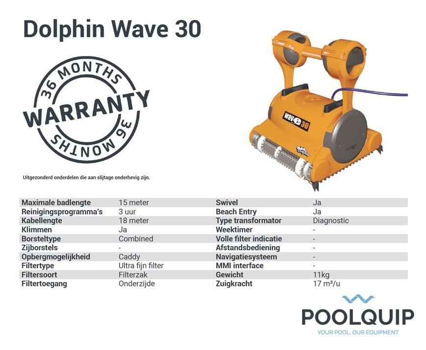 Dolphin Wave 30 zwembadrobot - Azzura Pool