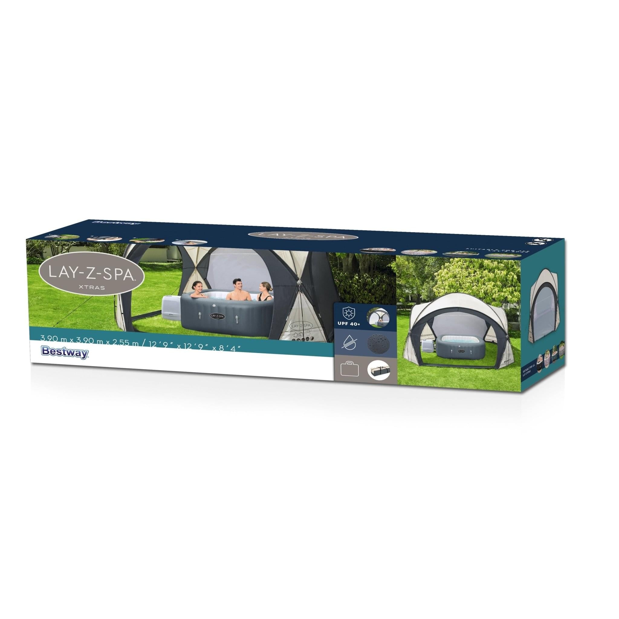Dome Lay-Z-Spa overkapping 390cm x 390cm x 255cm - Azzura Pool