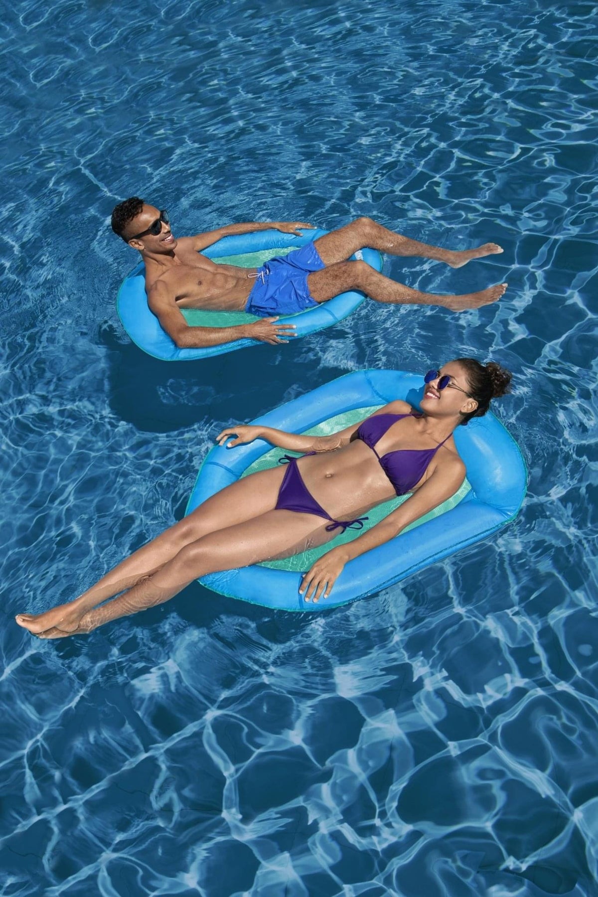 Drijvende Loungezetel Flex 'N Fold (1 persoons) - 106cm x 95cm x 16cm - Azzura Pool