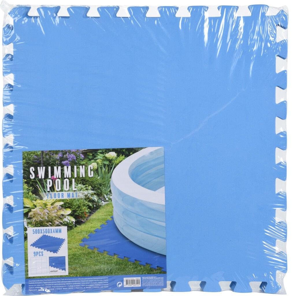Free and Easy zwembadtegels 50 x 50 cm foam blauw 9 stuks - Azzura Pool