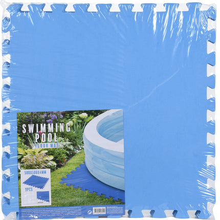 Free and Easy zwembadtegels 50 x 50 cm foam blauw 9 stuks