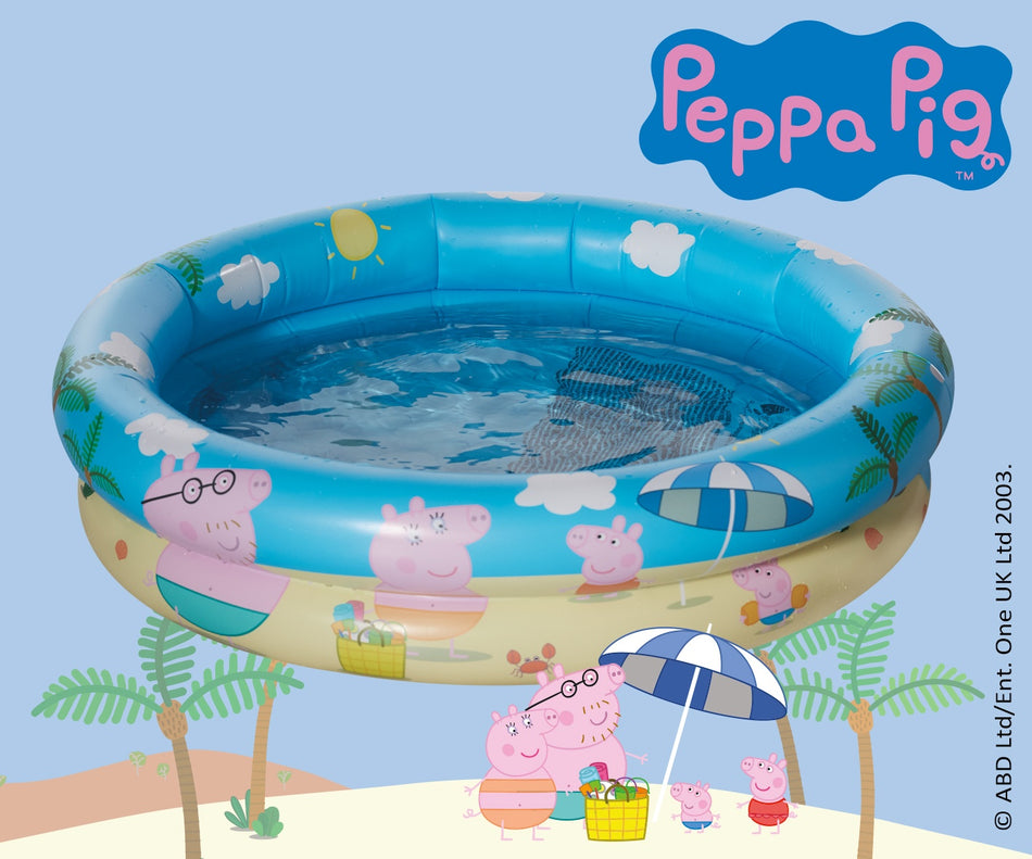 Happy People opblaaszwembad Peppa Pig Ø74cm x 18cm blauw