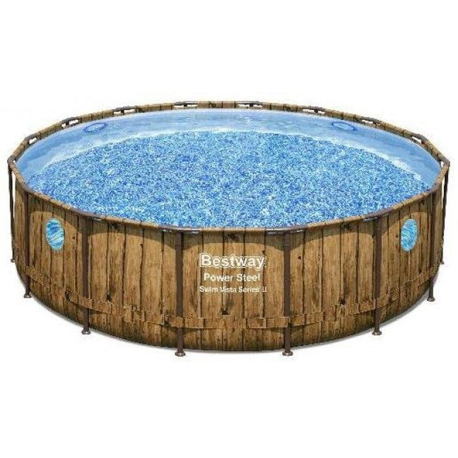 Bestway Power Steel (hout)  Ø488cm x 122cm