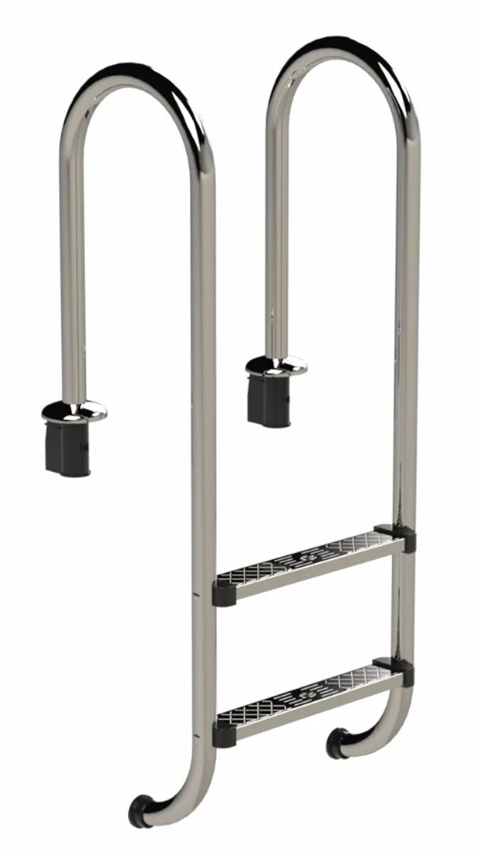 IDEAL Standaard RVS zwembadtrap 2 treden - AISI 304 - Azzura Pool