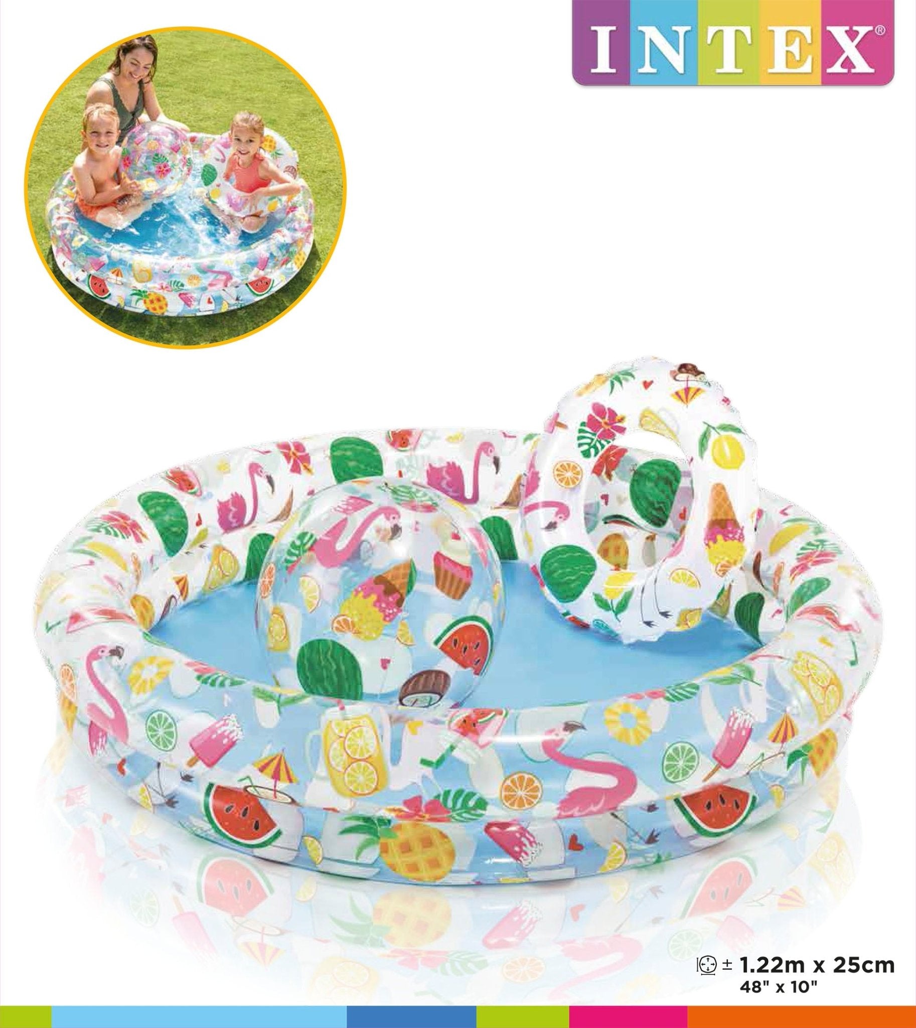 Intex 2-Rings kinderzwembad set Ø122cm x 25cm - Azzura Pool