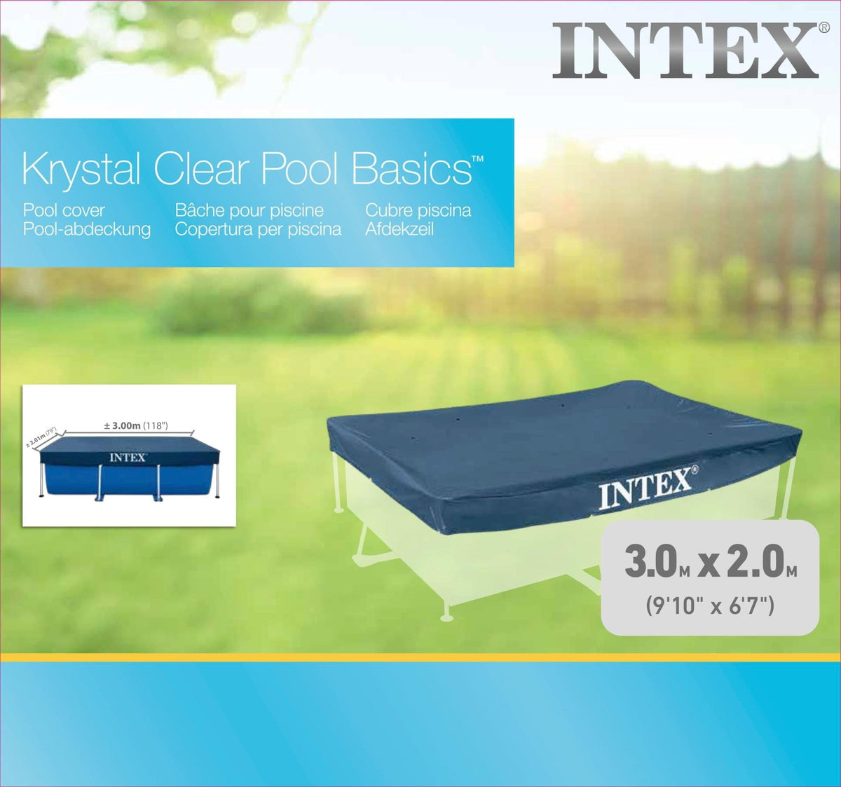 Intex Afdekzeil 300 cm x 200 cm - Azzura Pool