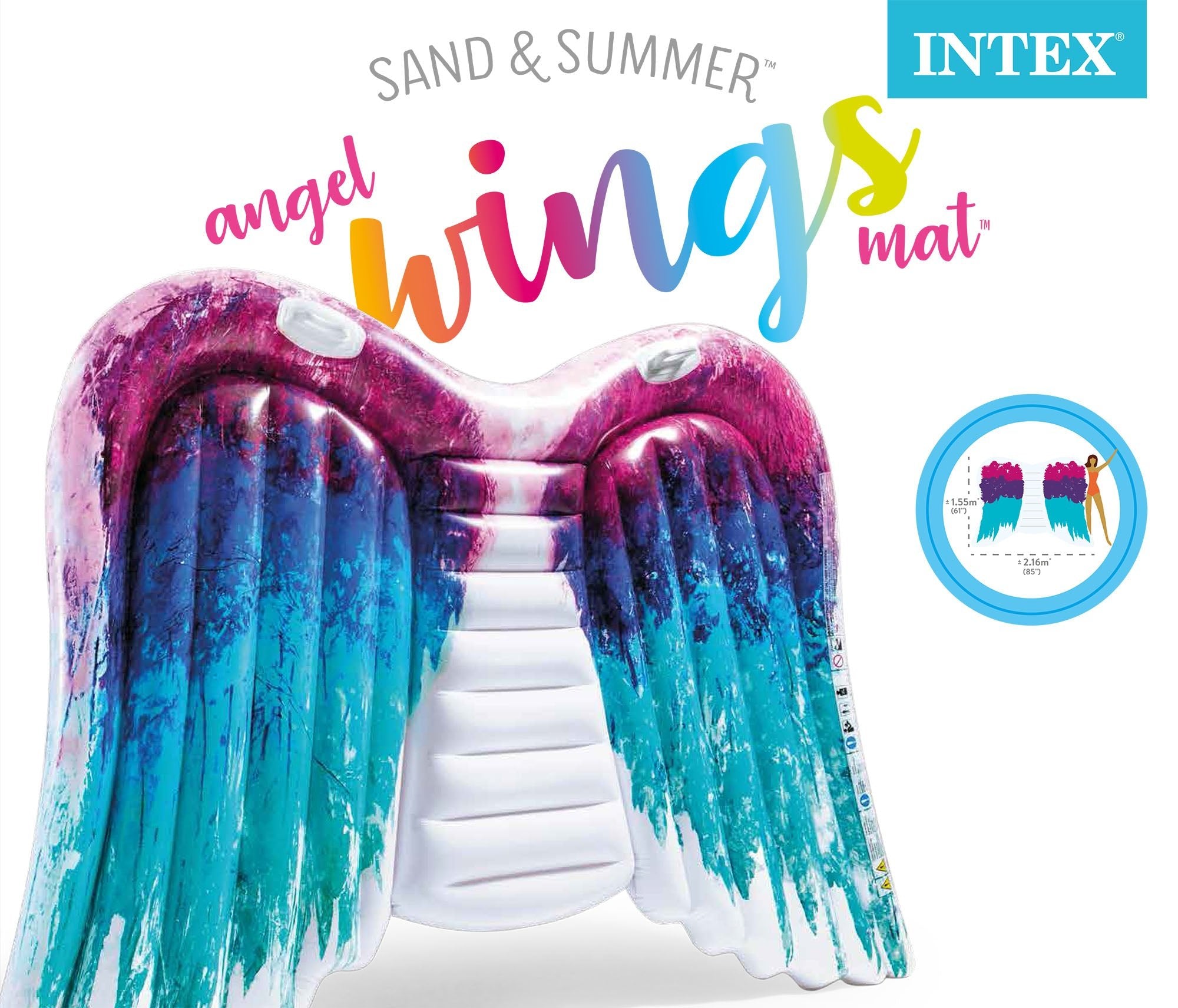 Intex Angel Wings Luchtbed - Azzura Pool