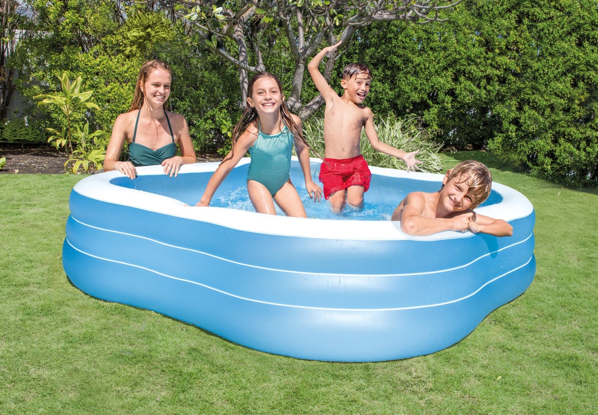 Intex Beach Wave Opblaasbaar Zwembad 229 cm x 229 cm x 56 cm - Azzura Pool