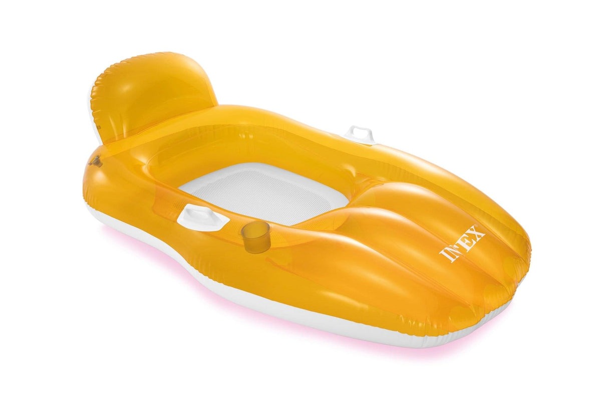 Intex Chill 'N Float luchtmatras 163cm x 104cm - Oranje - Azzura Pool