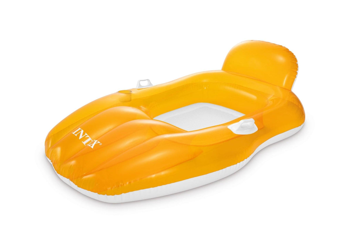 Intex Chill 'N Float luchtmatras 163cm x 104cm - Oranje - Azzura Pool