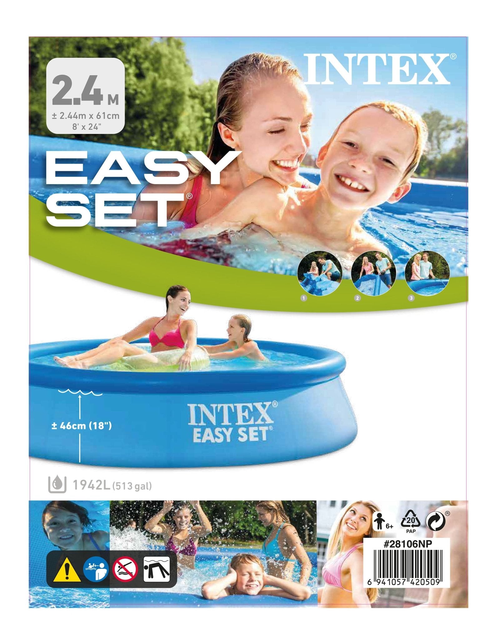 Intex Easy Set Ø244cm x 61cm - Azzura Pool