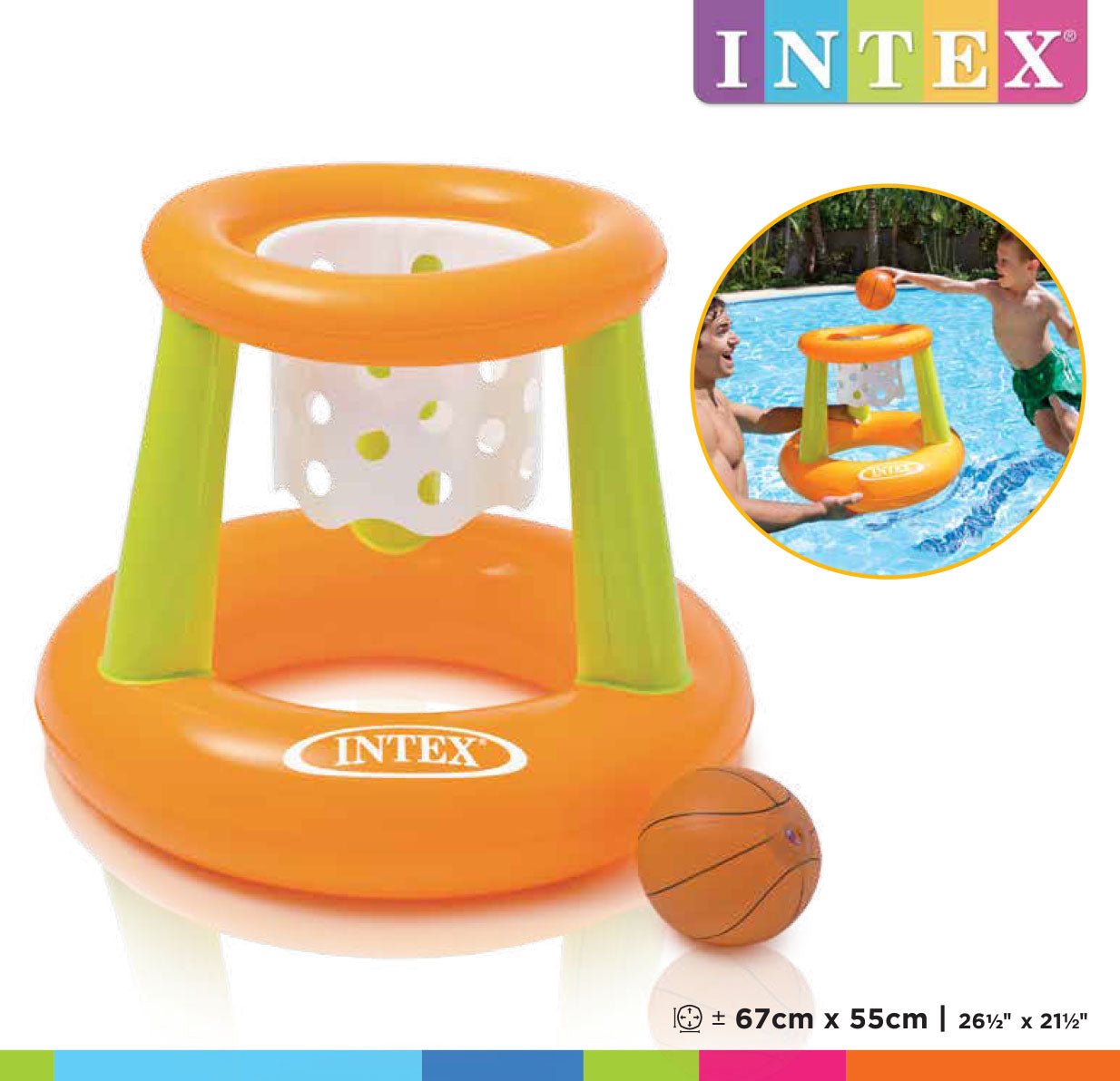Intex Floating Hoops basketbalset - Azzura Pool