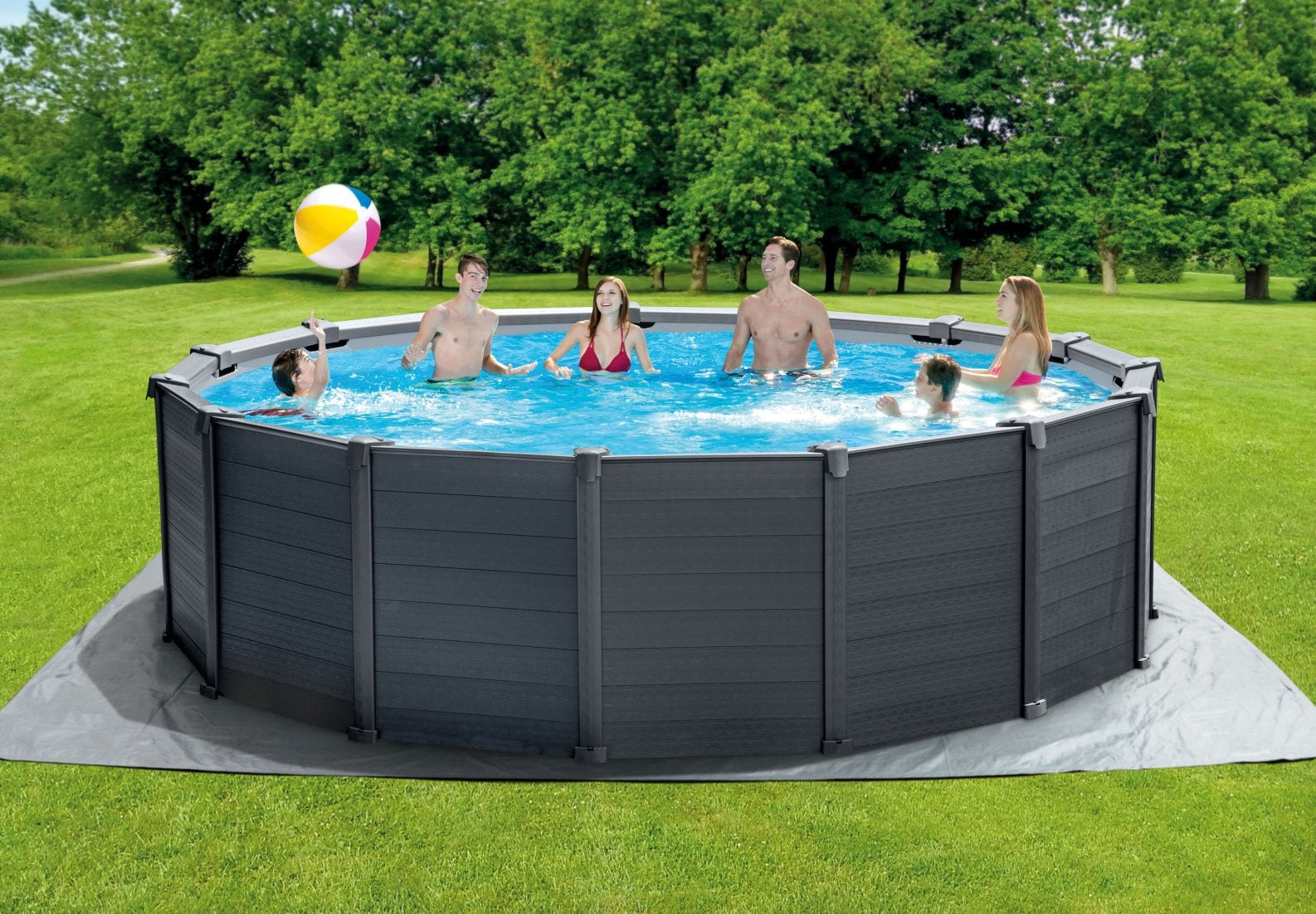 Panneau Intex Graphite Ø478cm x 124cm