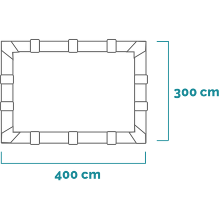 Intex Graphite Panel Pool 400 cm x 300 cm x 124 cm