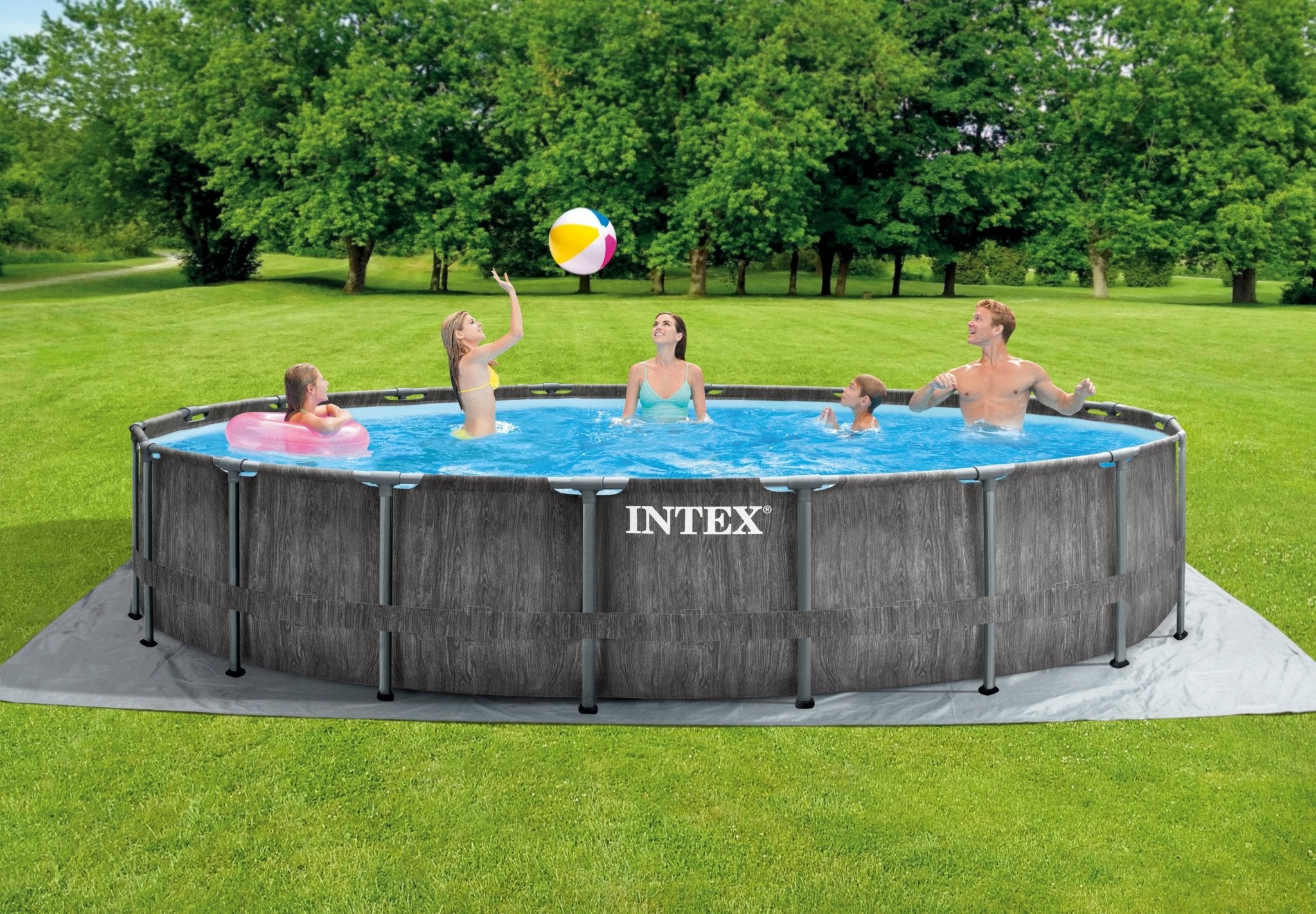 Intex Greywood Prism Frame Ø549 x 122 cm - Azzura Pool