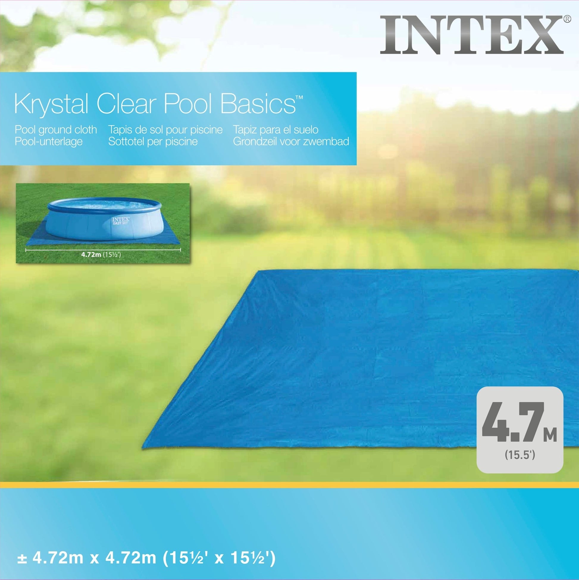 Intex grondzeil 472 x 472 cm - Azzura Pool