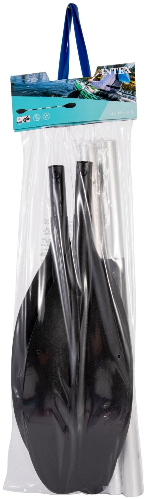 Intex Kajakpeddel 218 cm aluminium zwart/zilver - Azzura Pool