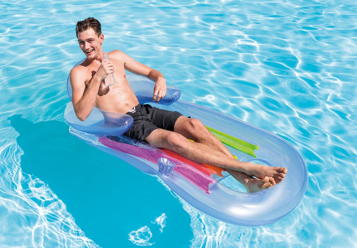 Intex king kool lounge 160cm x 85cm - blauw - Azzura Pool