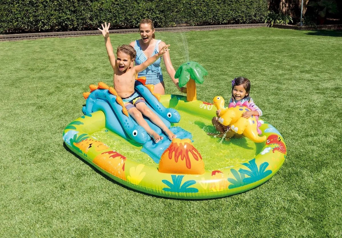 Intex Little Dino zwembad speelcentrum - 191cm x 152cm x 58cm - Azzura Pool