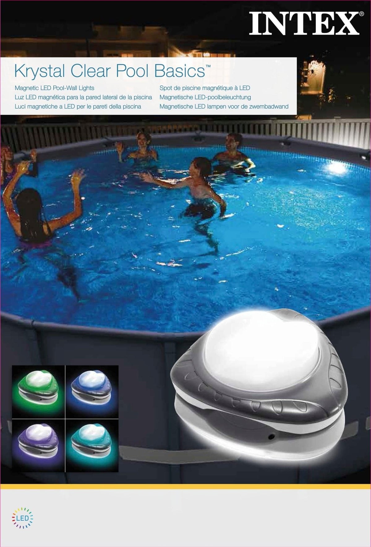 Intex magnetische led lamp - Azzura Pool