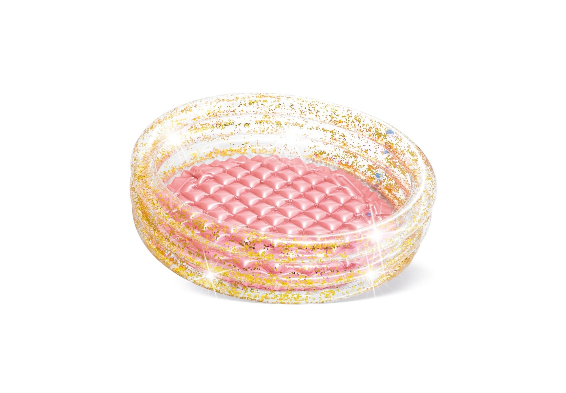 Intex mini glitter opblaasbaar zwembad 86cm x 25cm Roze/Goud - Azzura Pool