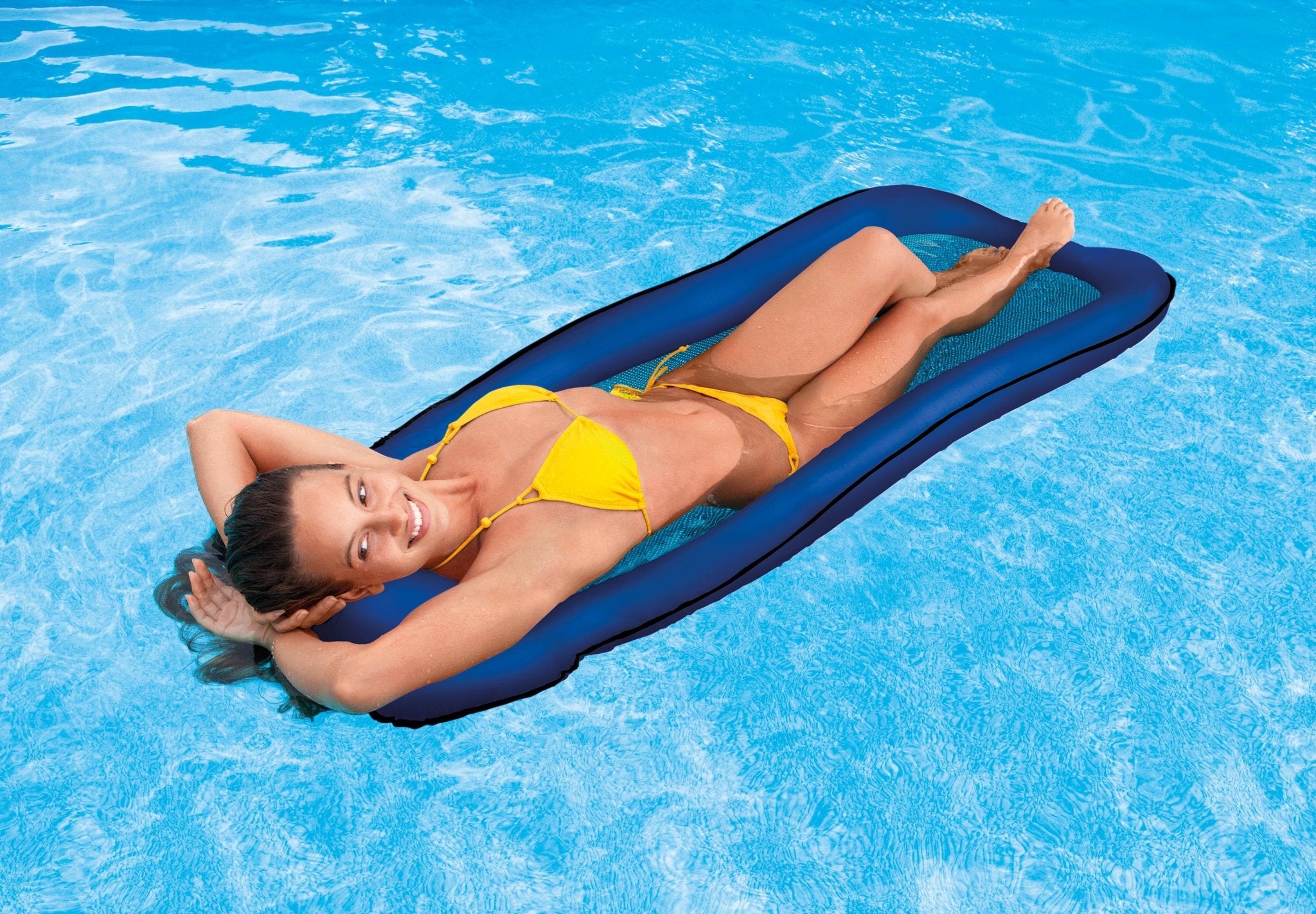 Intex opblaasbare waterhangmat - Blauw - Azzura Pool
