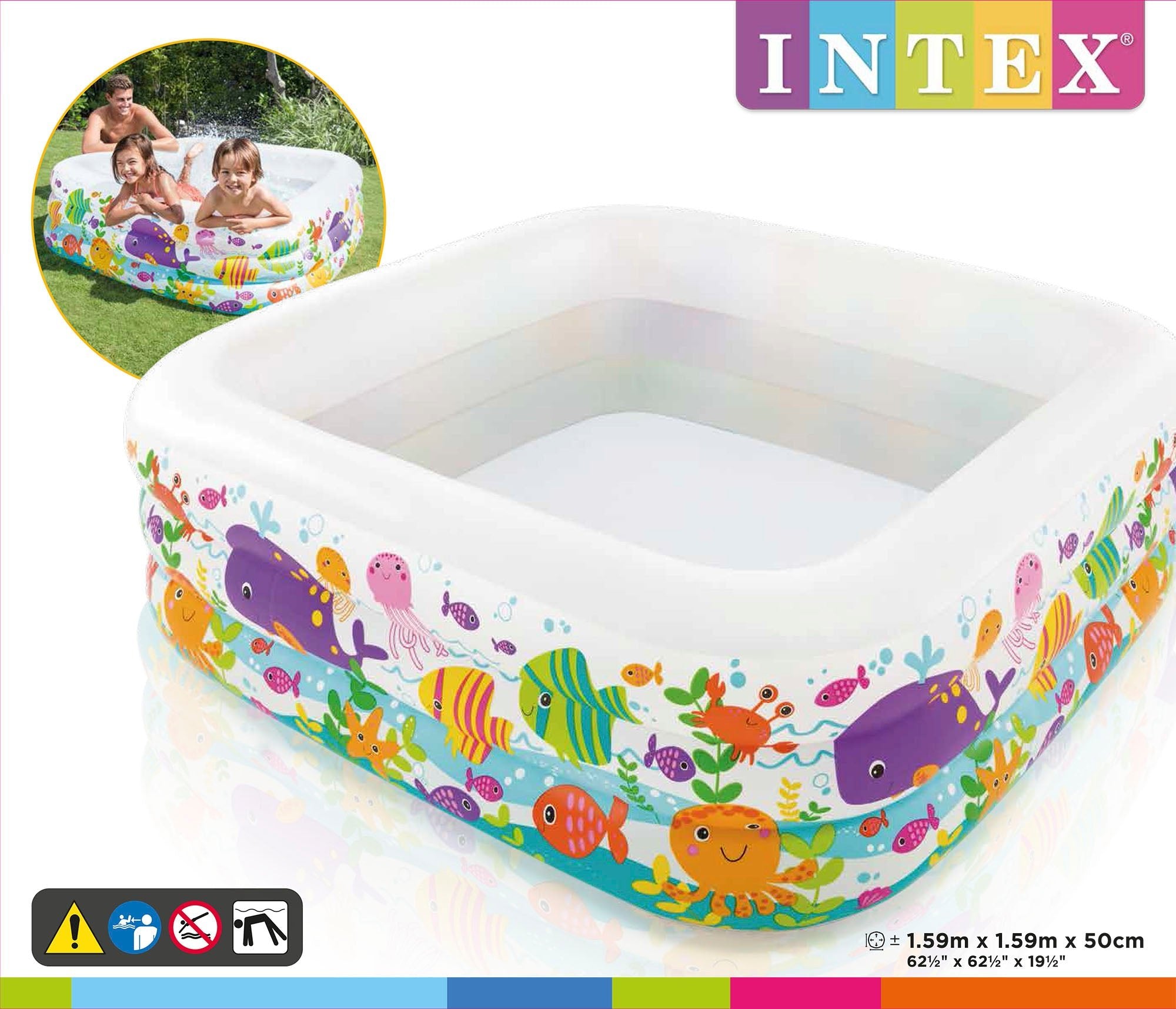 Intex opblaaszwembad oceaan 159cm x 159cm x 50cm - Azzura Pool