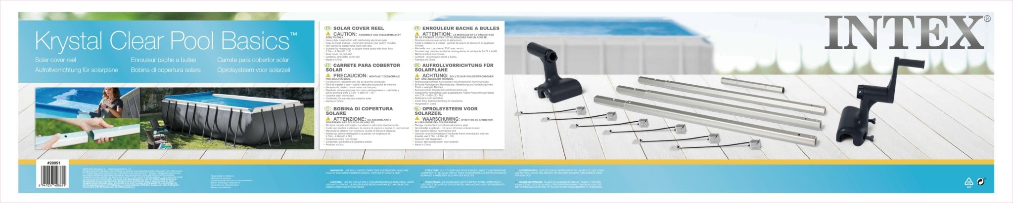 Intex oprolsysteem (in breedte verstelbaar) - Azzura Pool