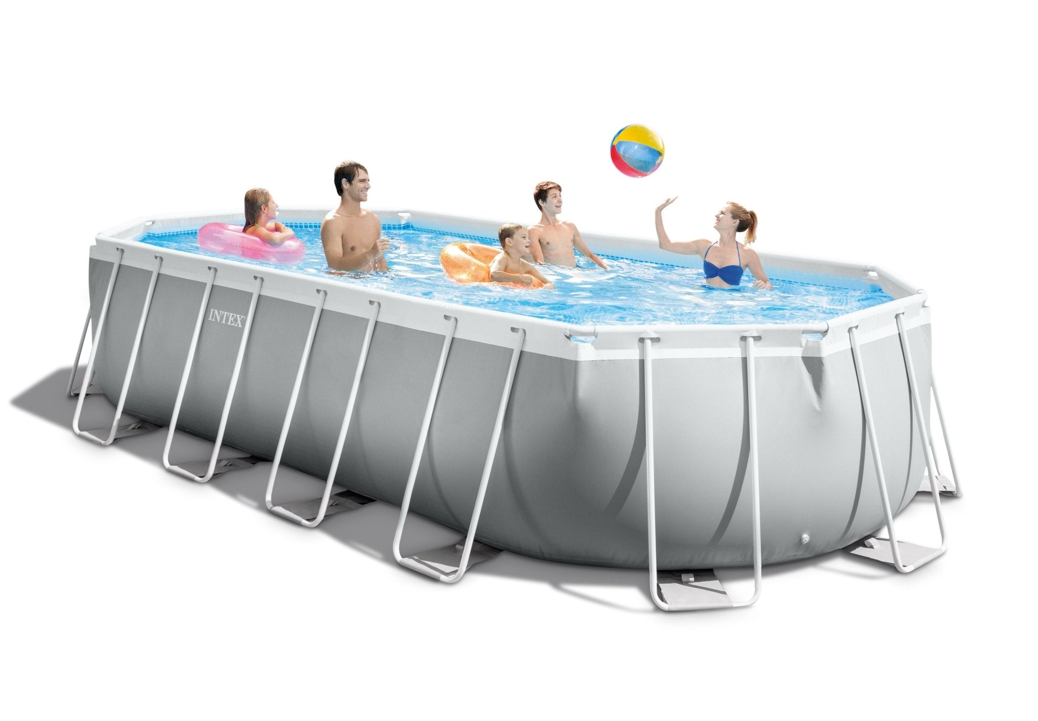 Intex Oval Prism Frame zwembad 610cm x 305cm x 122 cm - Azzura Pool