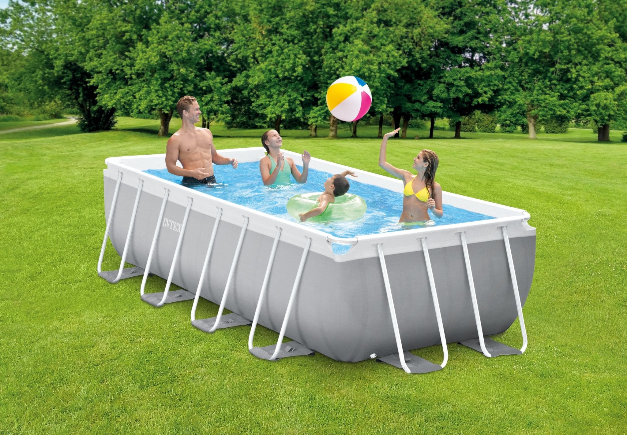 Intex Prism Frame Rectangular 400 cm x 200 cm x 100 cm - Azzura Pool
