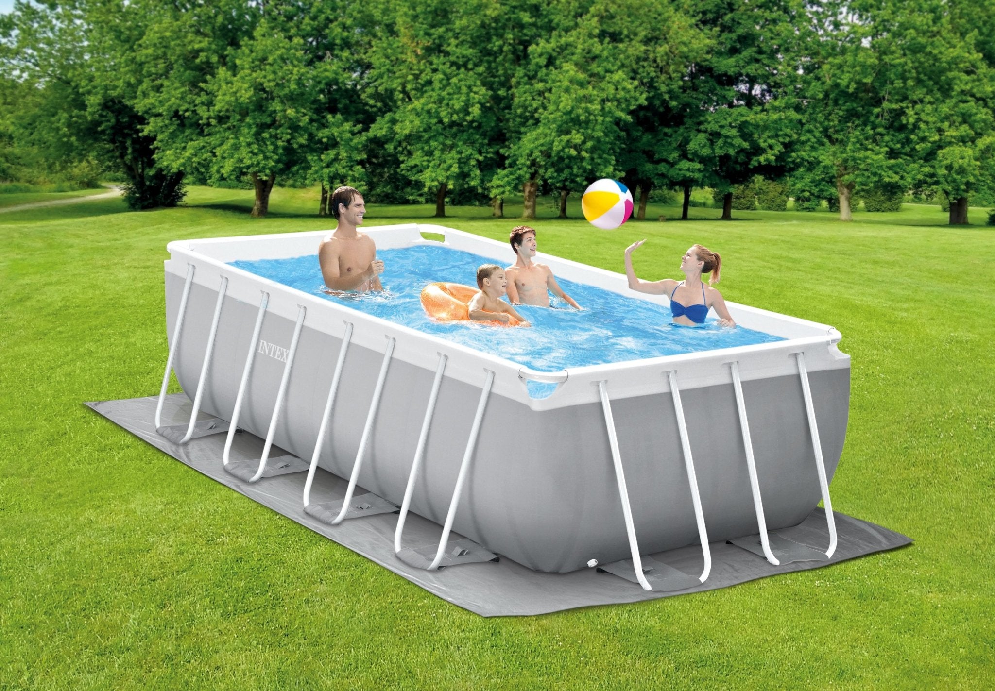 Intex Prism Frame Rectangular 400 cm x 200 cm x 122 cm - Azzura Pool