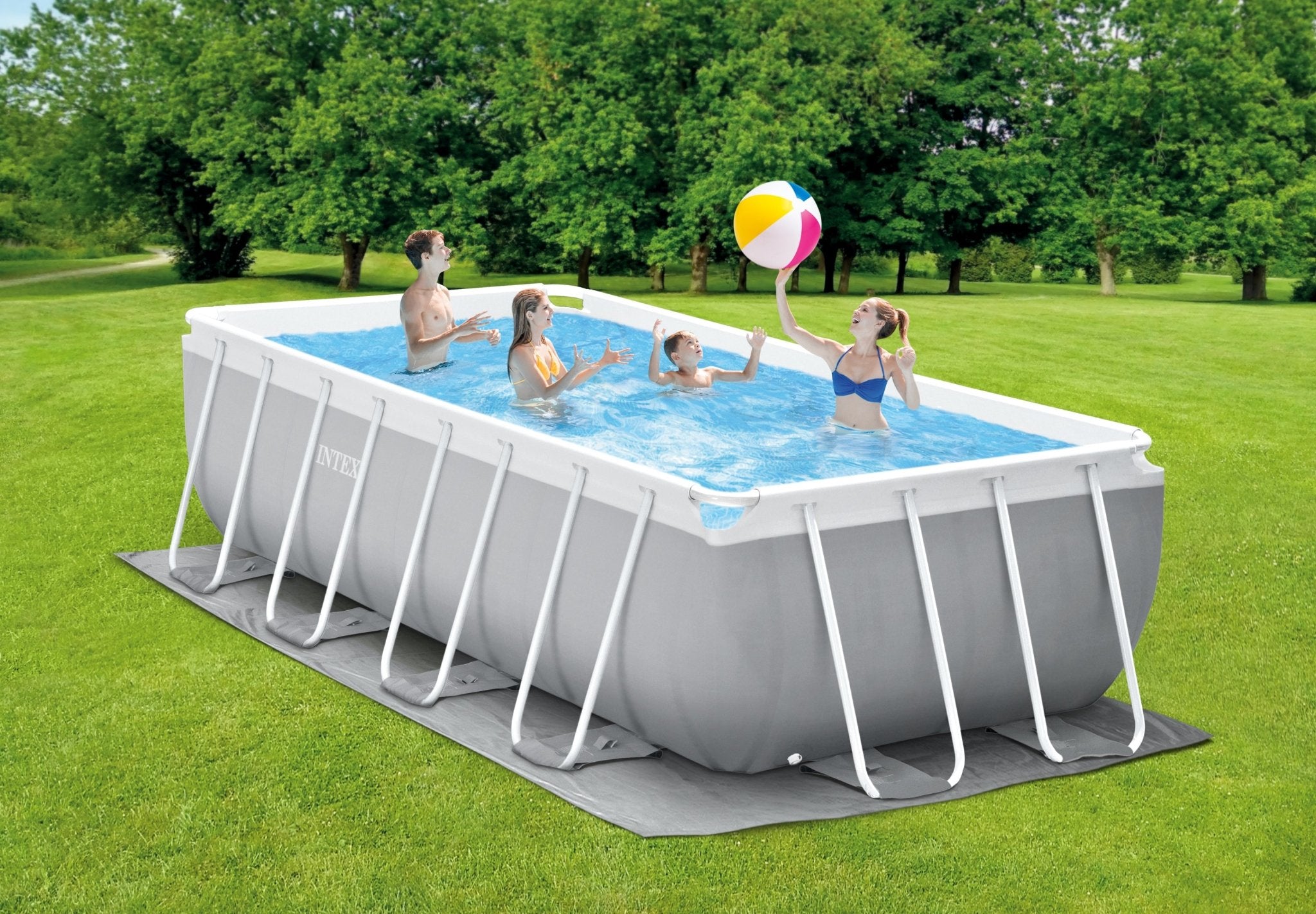 Intex Prism Frame Rectangular 488cm x 244cm x 107 cm - Azzura Pool
