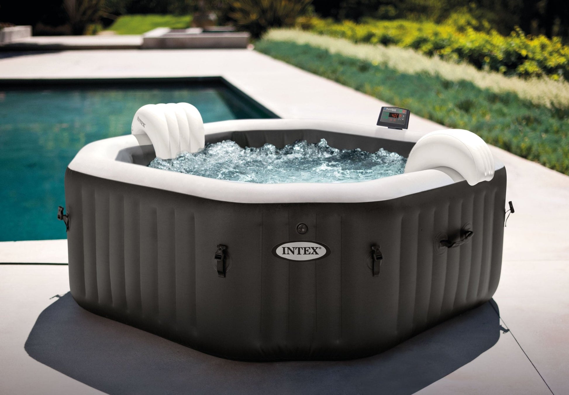 Intex Pure Spa Jet & Bubble Deluxe opblaasbare spa - 4 persoons - Azzura Pool