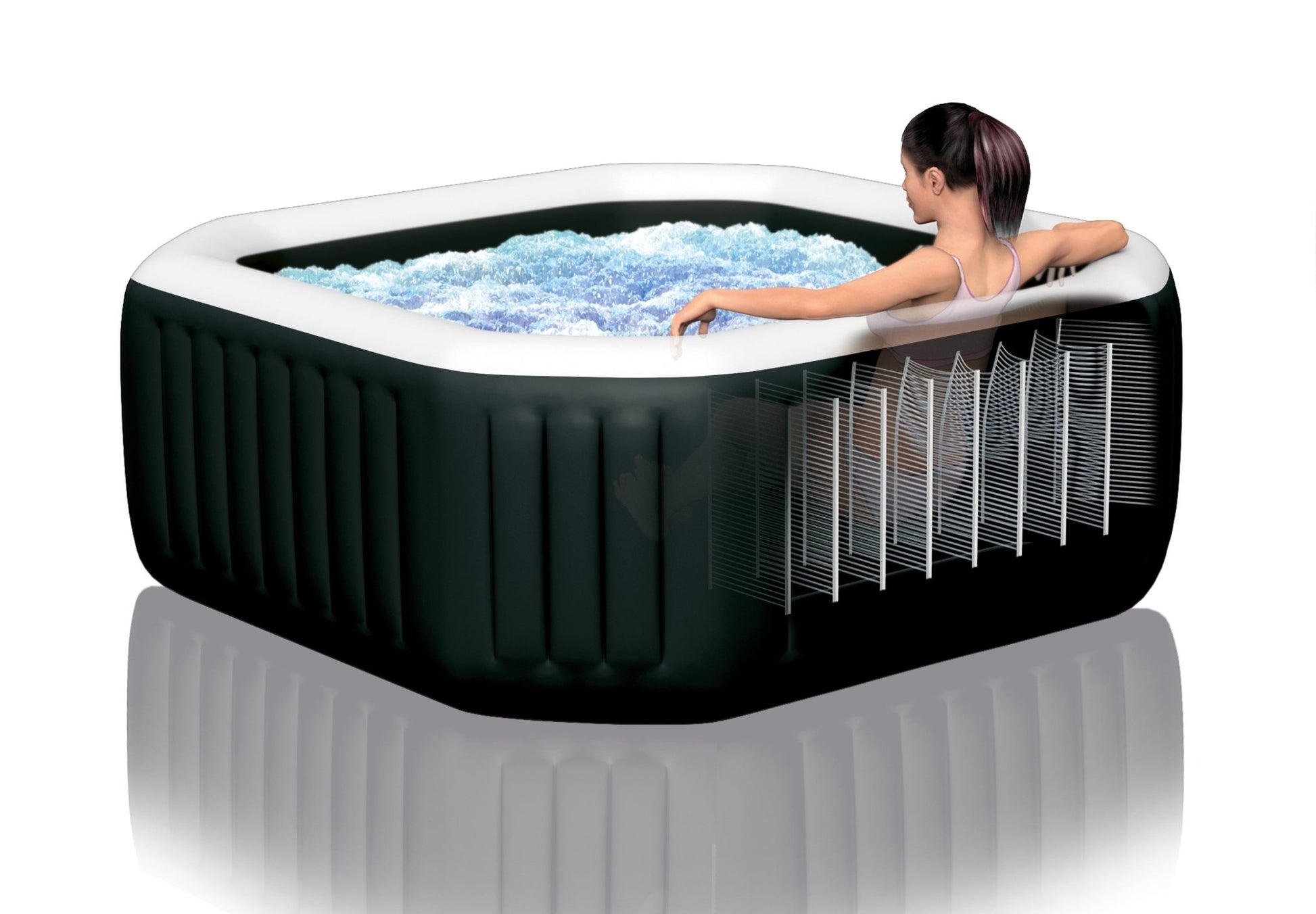 Intex Pure Spa Jet & Bubble Deluxe opblaasbare spa - 4 persoons - Azzura Pool