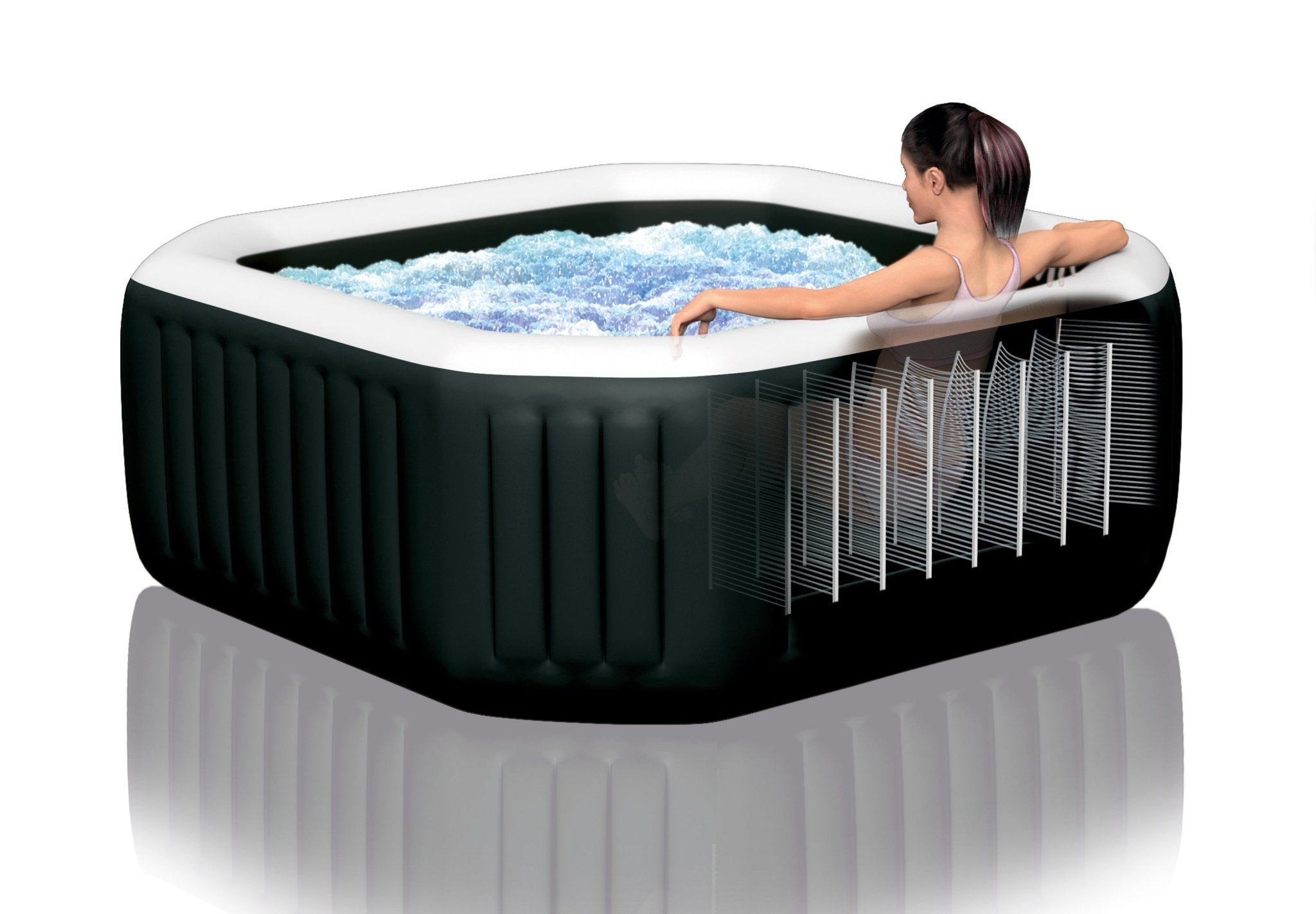 Intex Pure Spa Jet & Bubble Deluxe opblaasbare spa - 6 persoons - Azzura Pool
